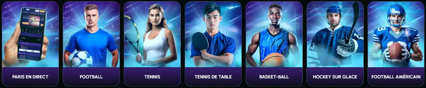 Sportifs chez NovaJackpot Casino