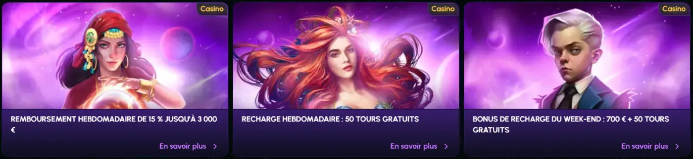 NovaJackpot Casino Promotions récurrentes